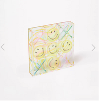 Lucite Tic Tac Toe Smiley