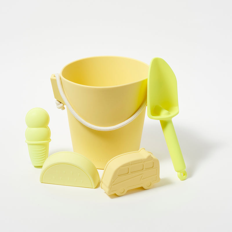 Sillicone Bucket & Spade Set Citrus